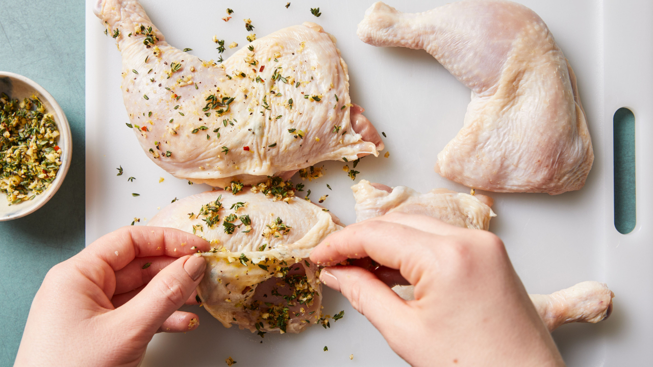 Preparing Chicken for Cooking